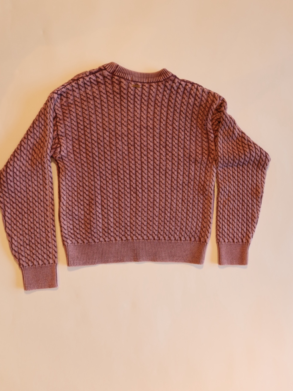 Levi’s Pink Cable Knit Crewneck Sweater — NWT, XS - Picture 7 of 8